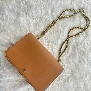 Tory Burch Tan Leather Crossbody Bag